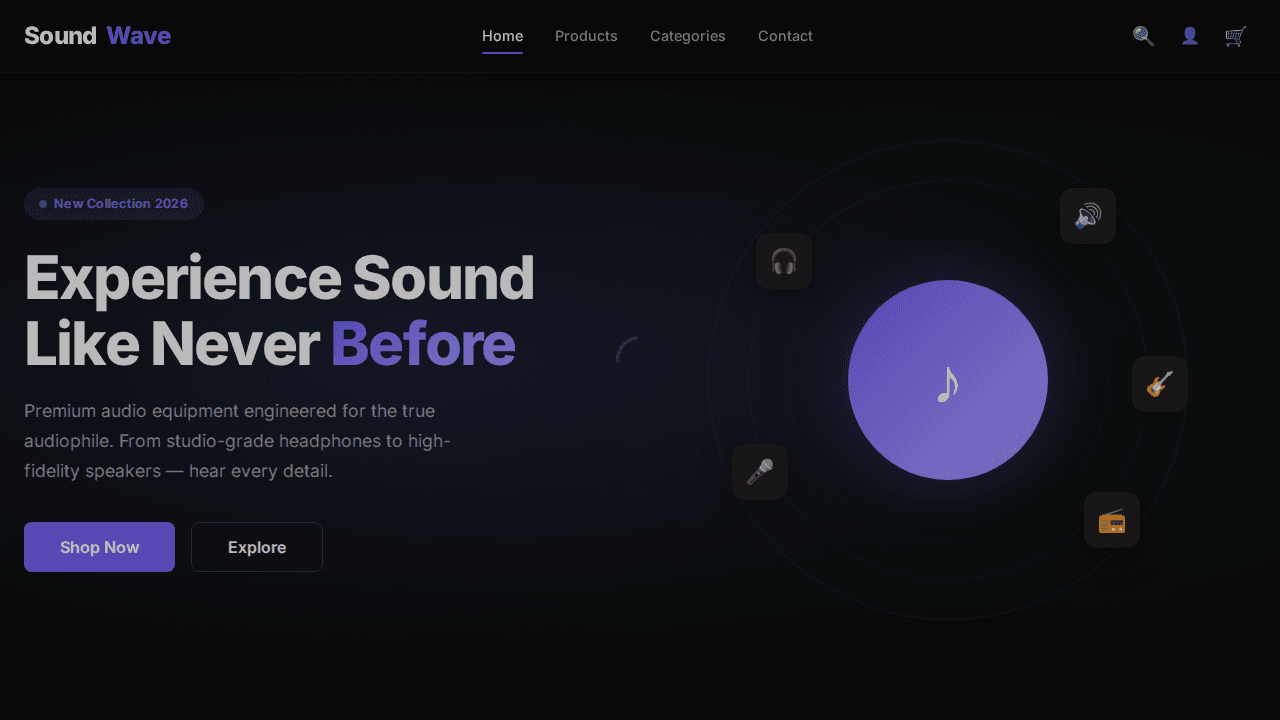 Audio Equipment E-commerce