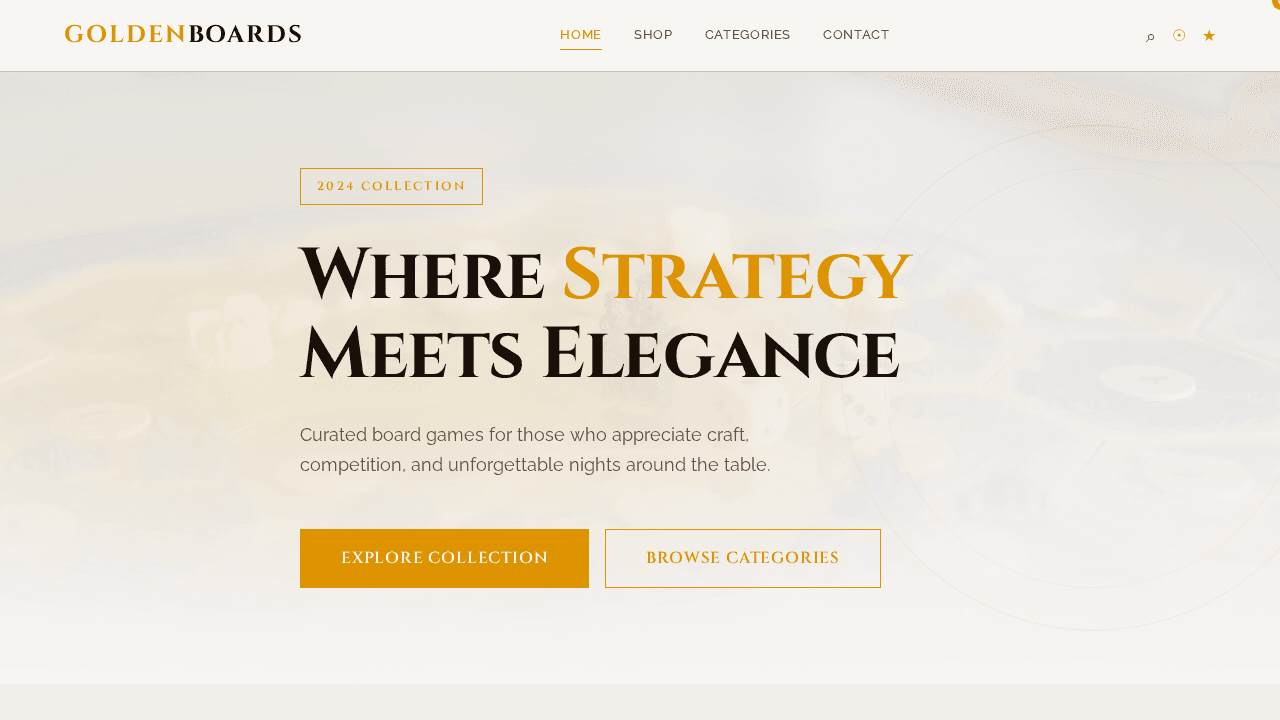 Board Games E-commerce