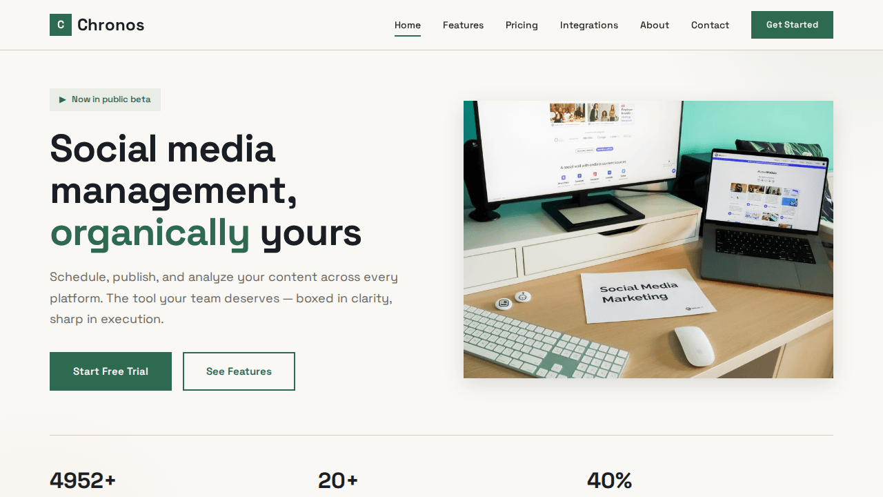 Social Media Management SaaS
