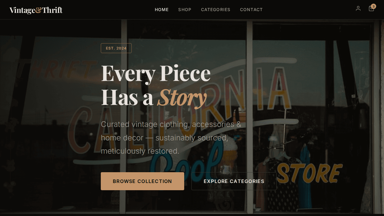 Vintage/Thrift E-commerce