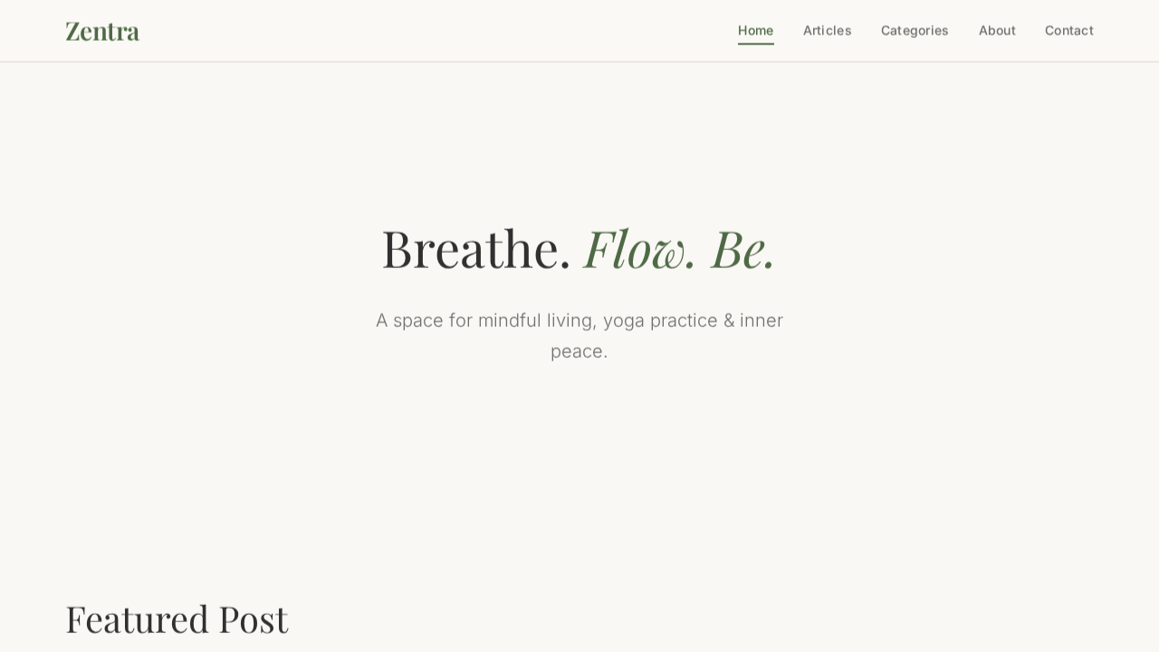 Yoga & Meditation Blog